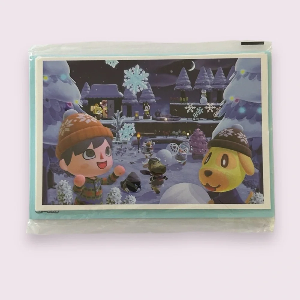 🦋 5/$25 - Animal Crossing: New Horizons Holiday Greeting Cards Nintendo (2021)